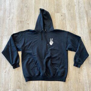 Unisex Bowery Black Hoodie - XL